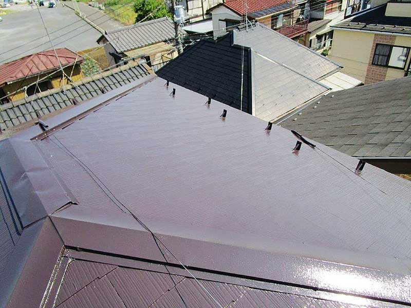 塗装後の屋根