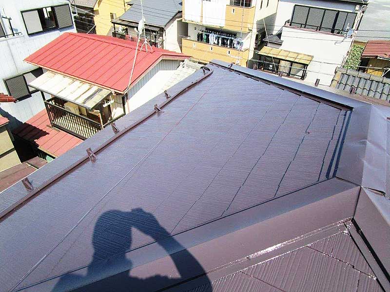 塗装後の屋根