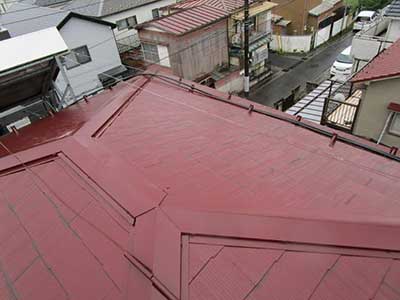 塗装前の屋根
