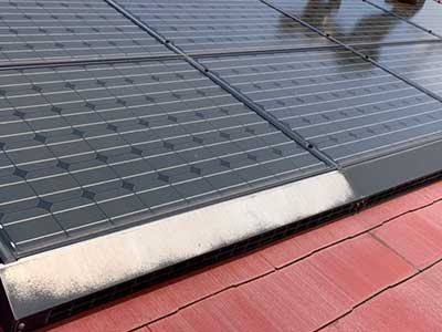 施工前の雪止め設置部分