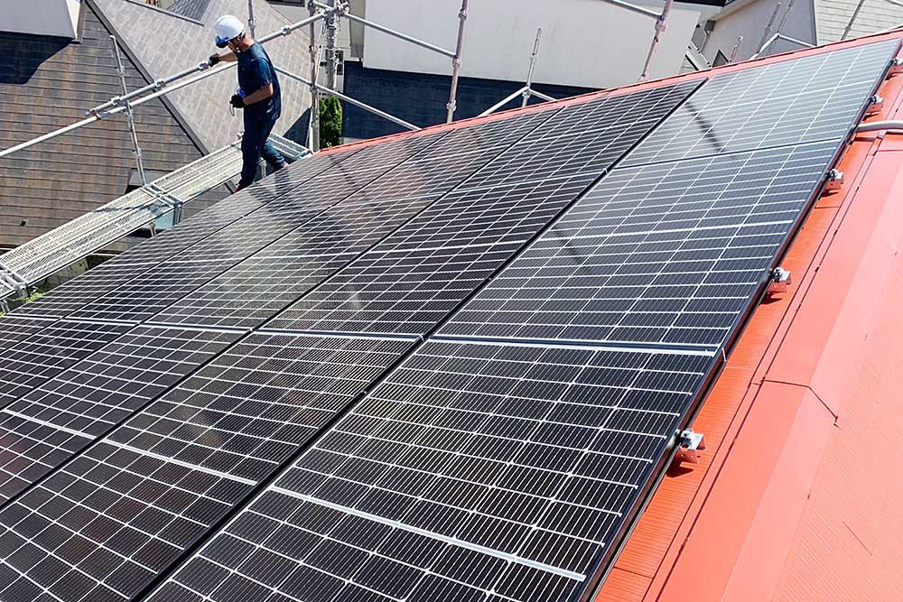 設置後の太陽光