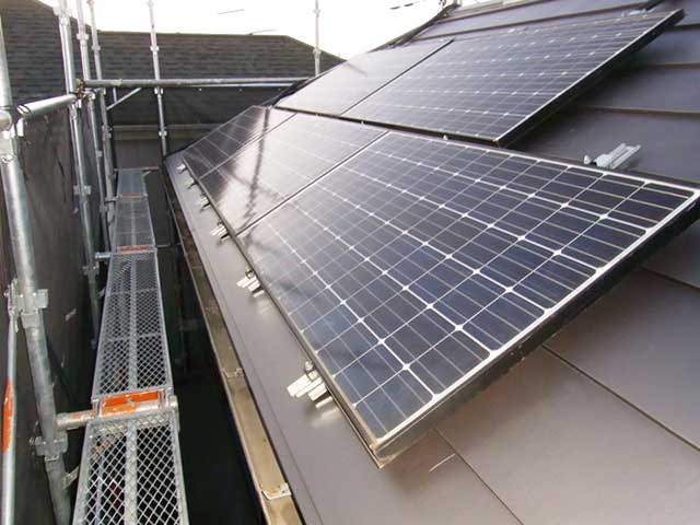 太陽光パネルの設置