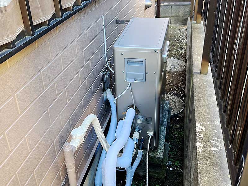 交換後のガス給湯器