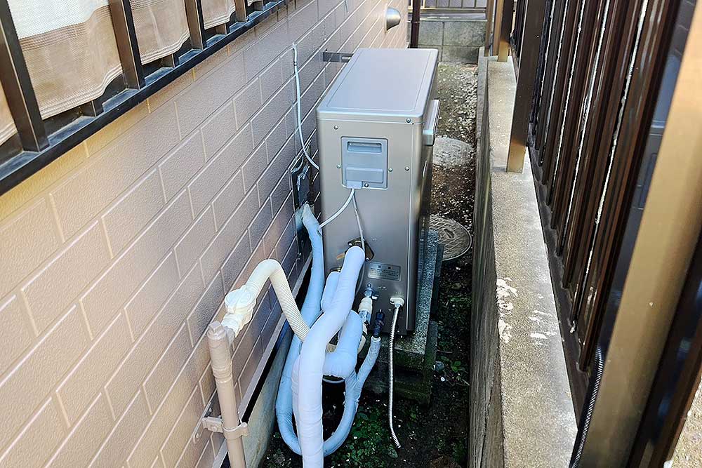 交換後のガス給湯器