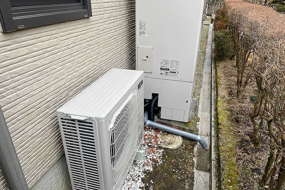 設置後のエコキュート