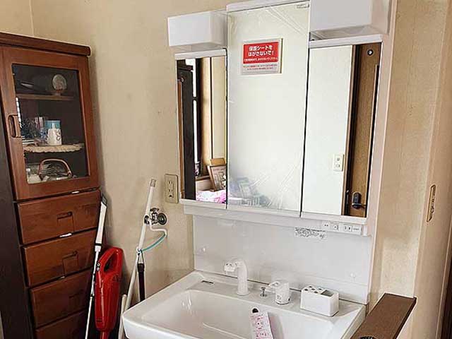 洗面台取付2F