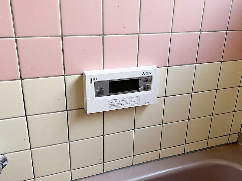 交換後の浴室リモコン