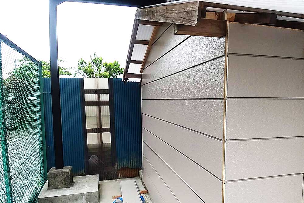 施工後の倉庫