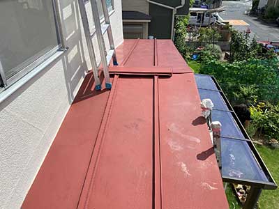 施工前の下屋根