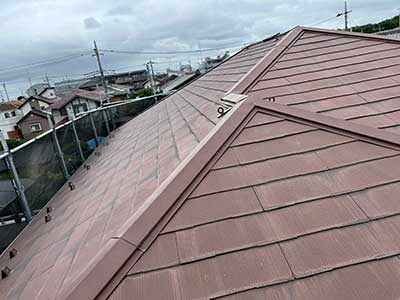 施工前の屋根