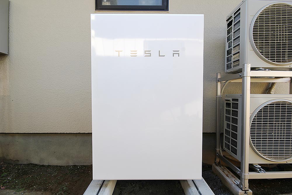 設置後のテスラPowerwall