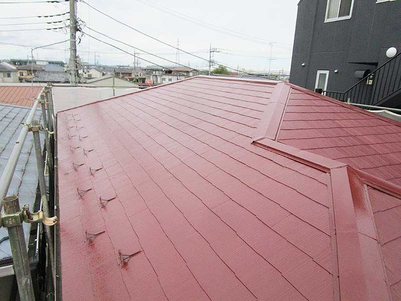 塗装後の屋根