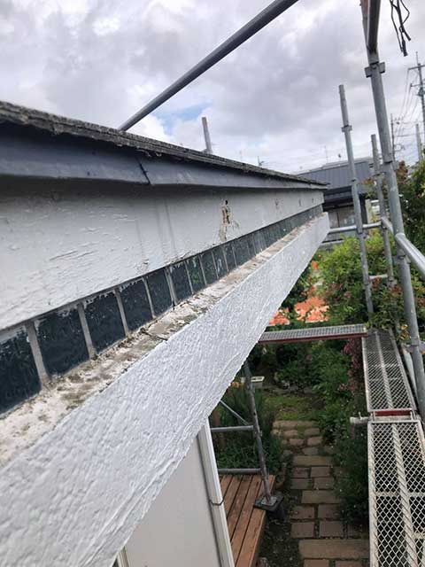 雨樋金具取り外し
