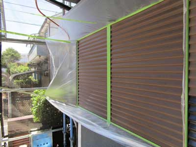 施工前の雨戸
