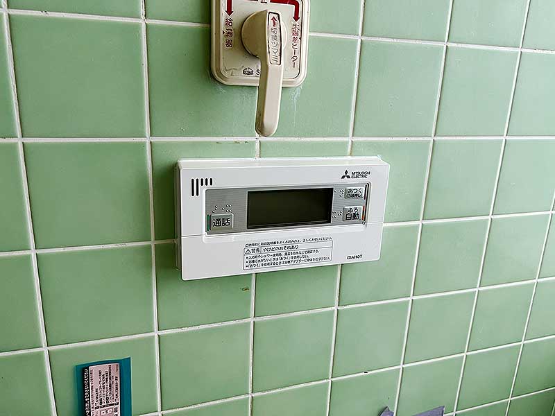 交換後の浴室リモコン