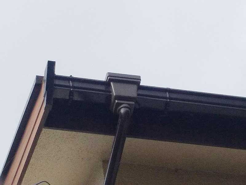 施工後の雨樋集水器