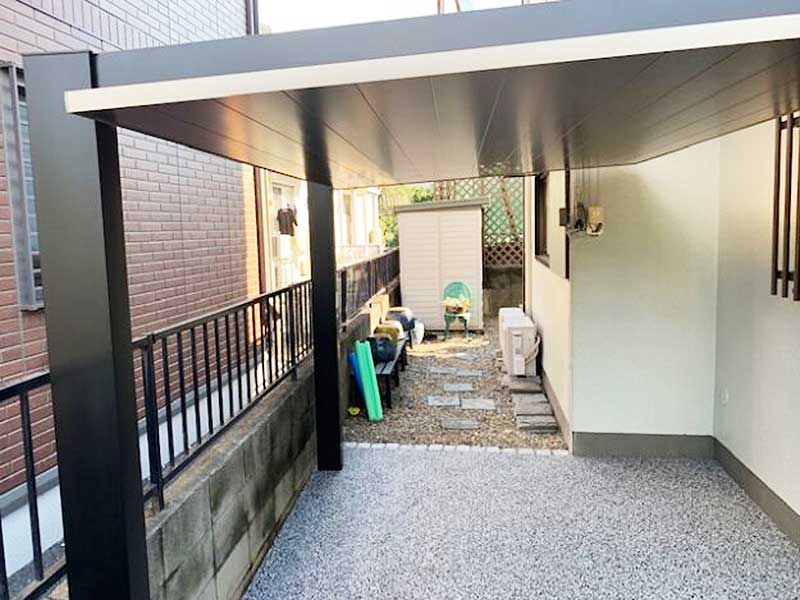 施工後の自転車置き場