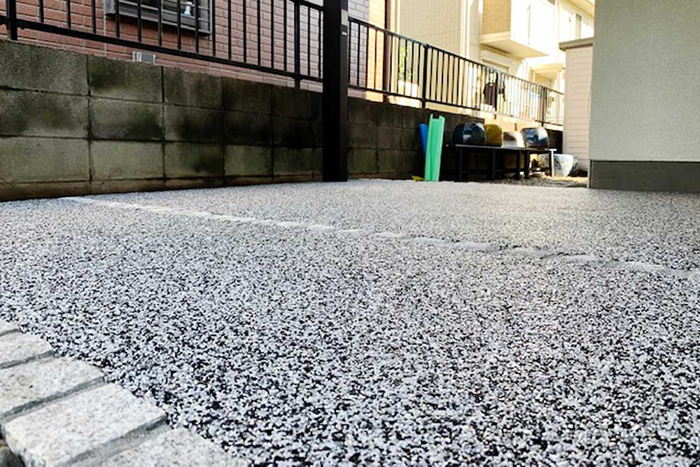 施工後のサイクルポート