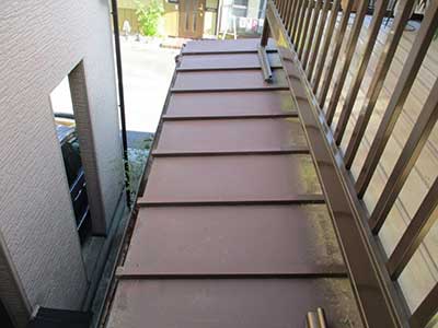 塗装前の下屋根