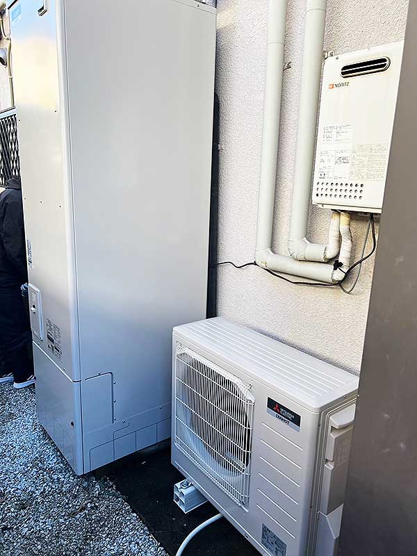 交換後のエコキュート