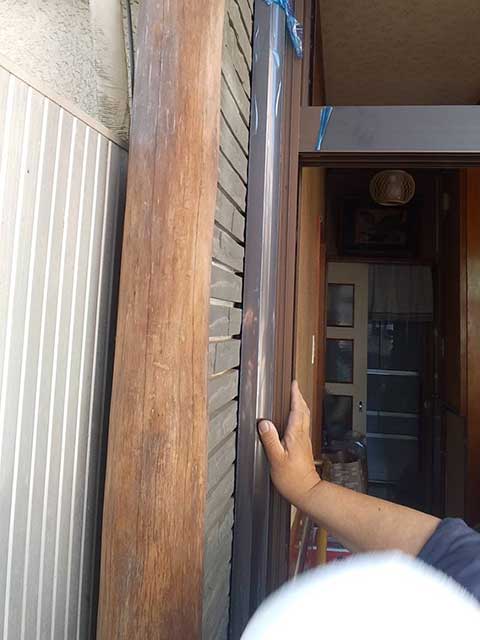 外額縁の取り付け