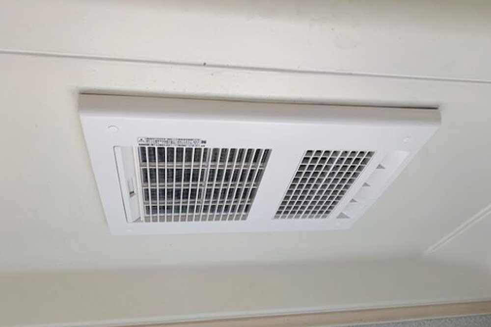 施工後の浴室暖房換気乾燥機
