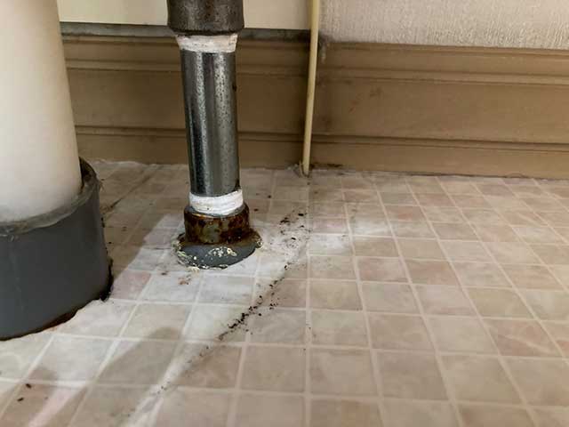 既存の洗面配管