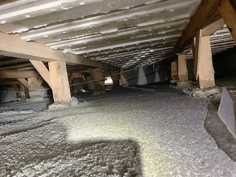 施工後の床下