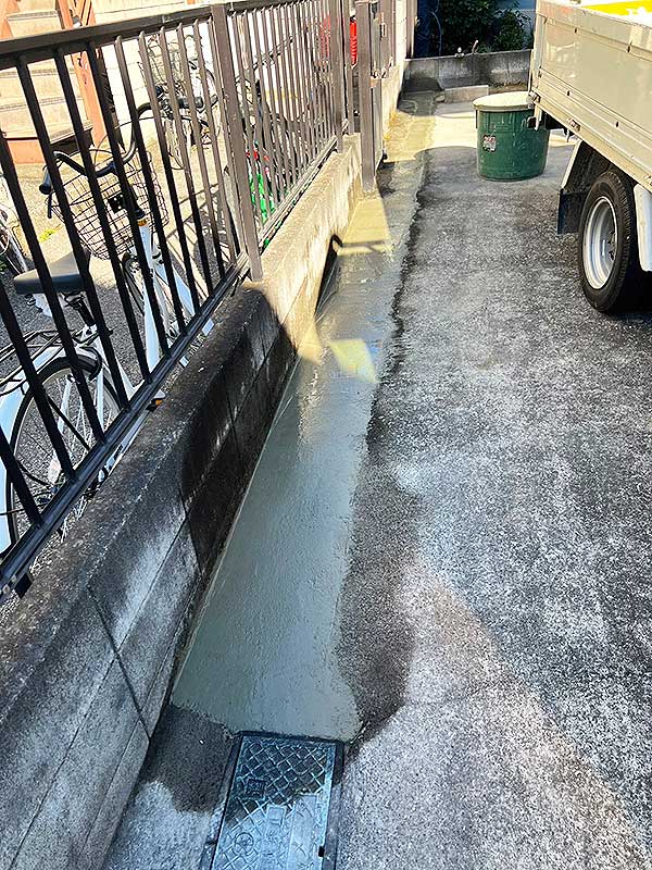 交換後の水道管