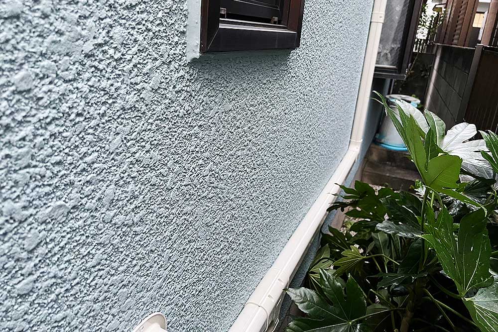 施工後の屋外露出配管