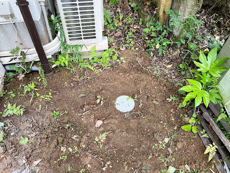 交換後の排水桝
