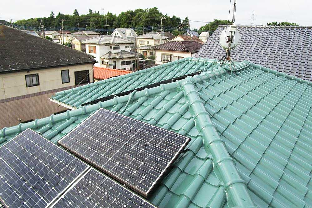 塗装後の屋根