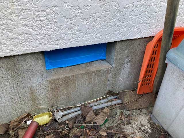 風窓の養生