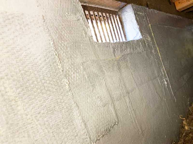 施工後の床下基礎