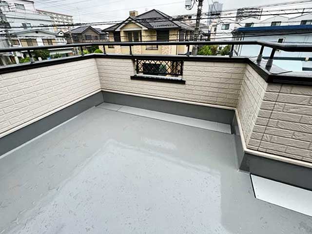 ベランダ防水完了