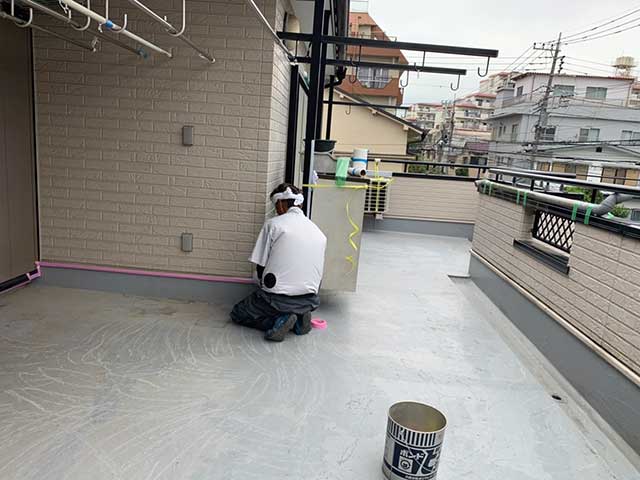 ベランダの養生