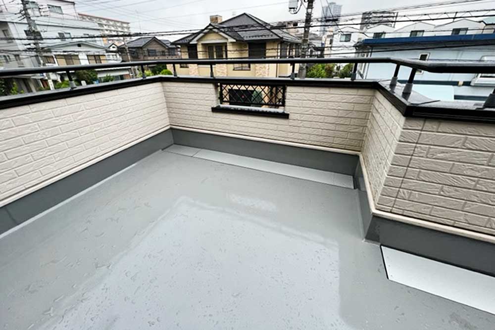 施工後のベランダ
