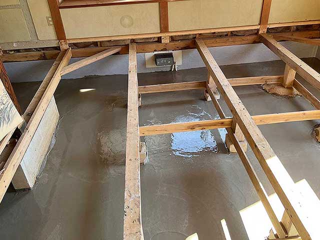 ベタ基礎完成