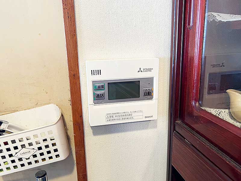 交換後のキッチンリモコン