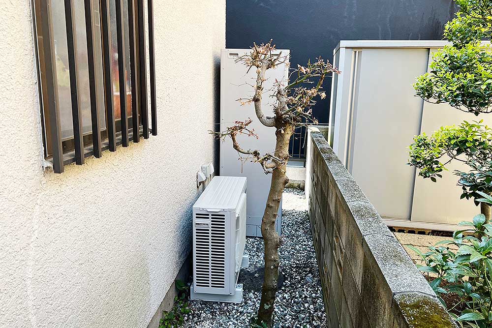 設置後のエコキュート