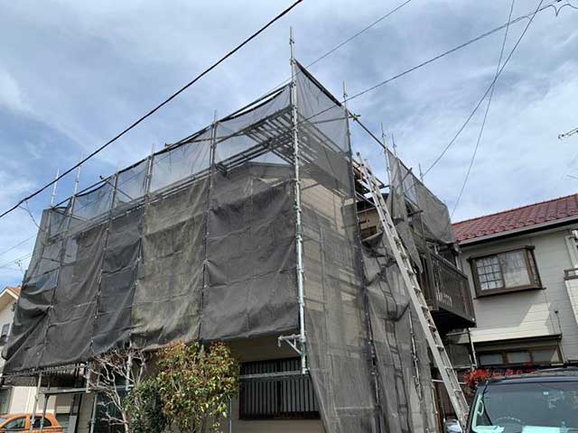 足場の組み立て