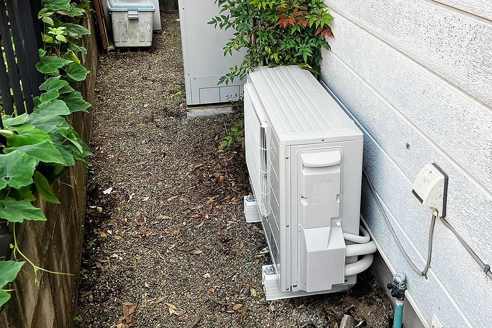 交換後のヒートポンプユニット