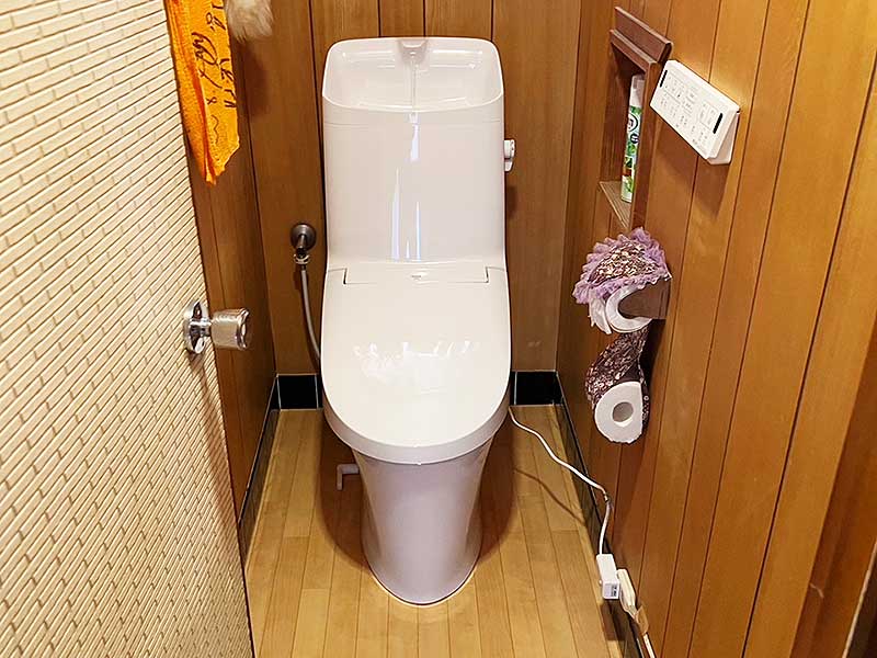 交換後のトイレ
