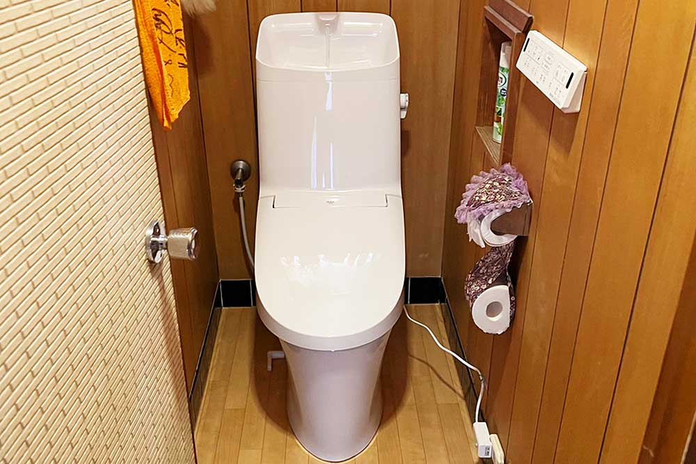 交換後のトイレ