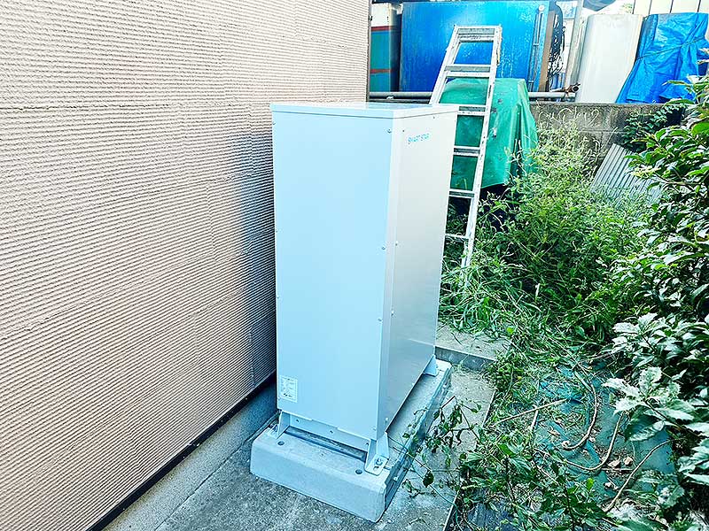 設置後の太陽光パネル