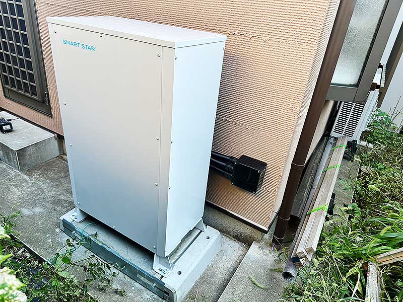 設置後の蓄電池
