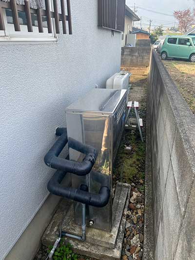 交換前の浴室側リモコン