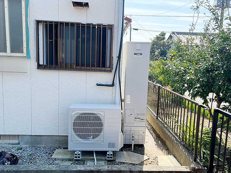 交換後のエコキュート