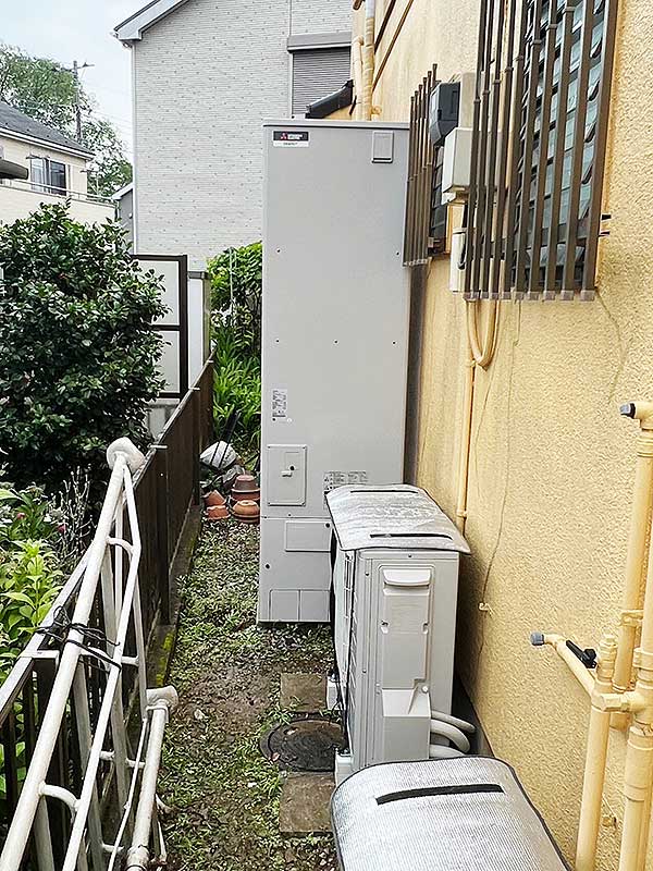 交換後のエコキュート