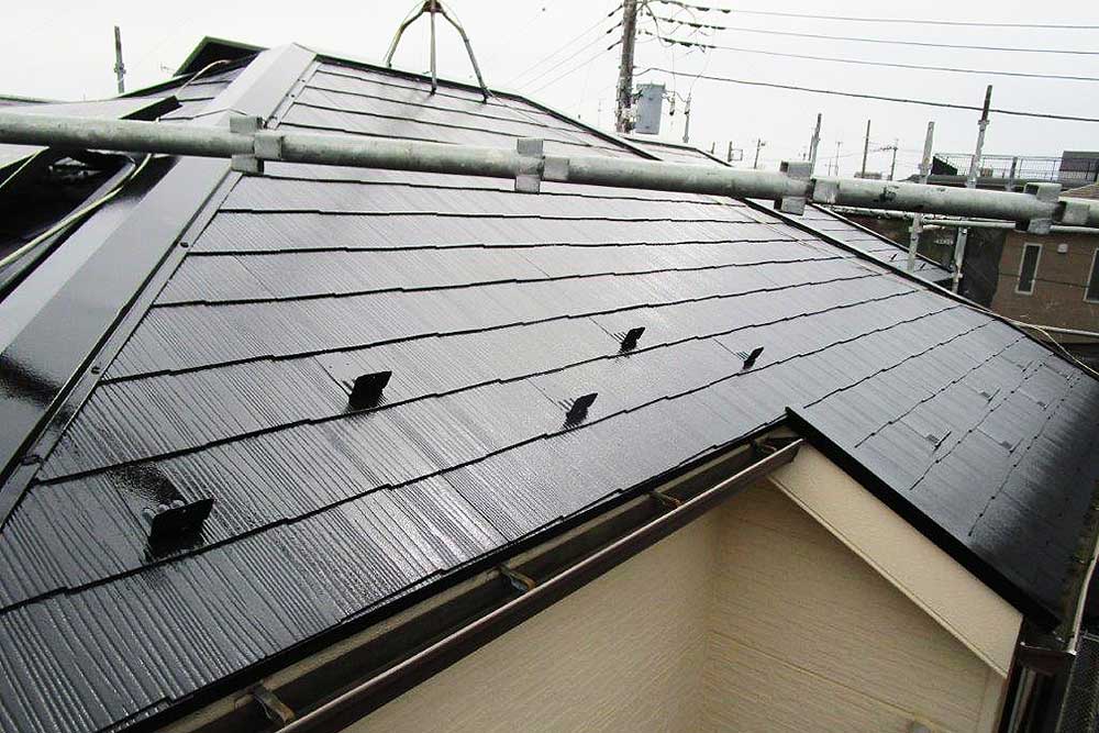 塗装後の屋根